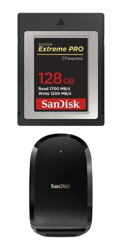 Sandisk Extreme Pro Cfexpress Tipo 128 Gb Lector