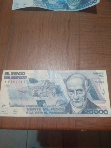 Billete De Veinte Mil Pesos Andres Quintana Roo