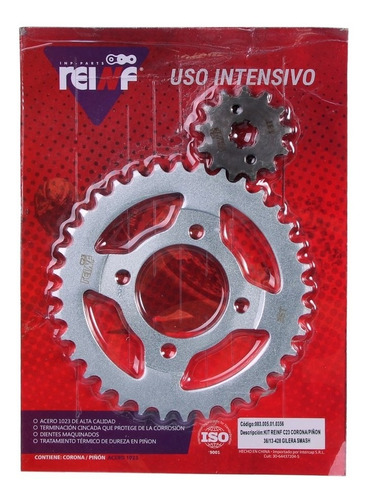 Kit corona Y Piñon Reinf c23 Gilera Smash 125 - (36/13-428)