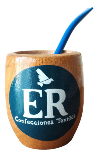 Mates Personalizados Con Tu Logo Marca De Madera + Bombilla