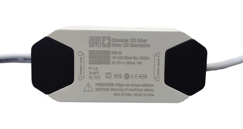 Driver Led 14w Dimeable Atenuable Out Dc 38v 52v 280ma Energy Supply