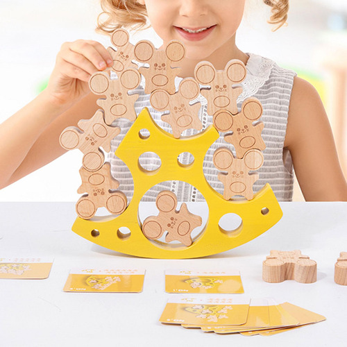 Juguetes De Madera Montessori, Bloques De Equilibrio
