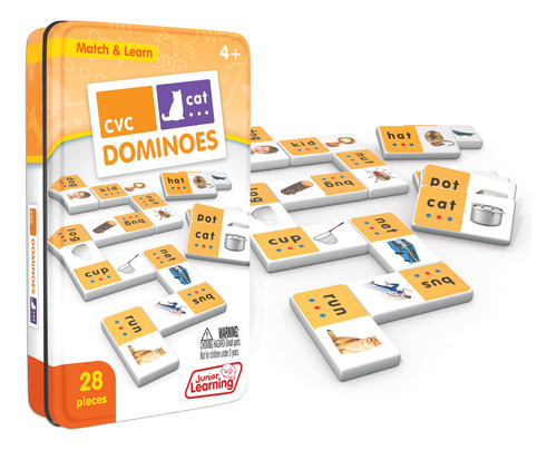 Juego Dominoes Junior Learning Cvc Match & Learn De 28 Pieza