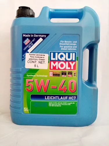 Aceite Liqui Moly 5W-40  100% sintético – Liqui Moly México