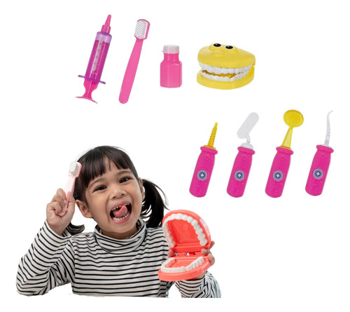 Maleta Dentista Infantil Com 9 Peças: Aprendizado Divertido