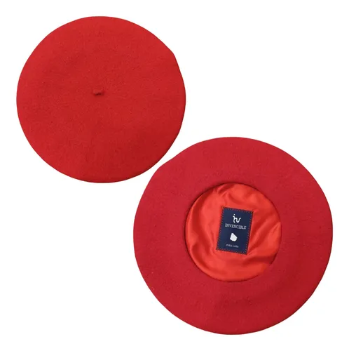 Boina Lana Invencible Vuelo 32cm Rojo Unico
