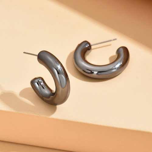 Pinza Hueca En Forma De C, Moderna Y Simple, Que Combina Con