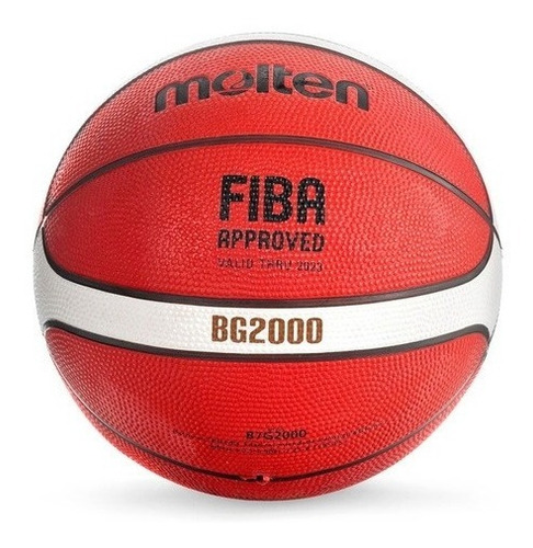 Imagen 5 de 10 de Pelota Basquet Molten Bg2000 Caucho Fiba N°7 Basket Nba
