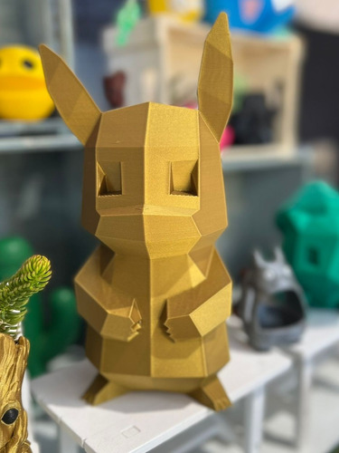 Imagen 1 de 4 de Alcancía Pikachu Impresión 3d 24 Cm