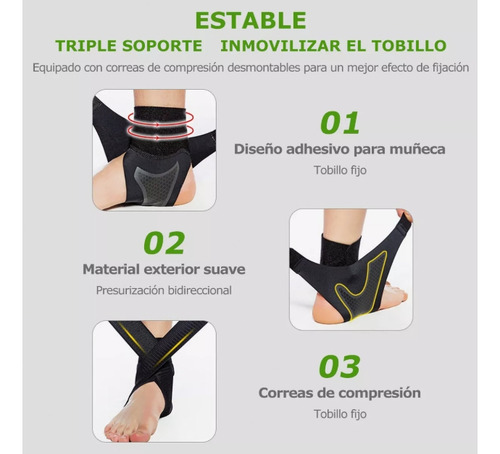 2pza Tobillera Deportiva Anti-esguince Soporte Lesion Gym