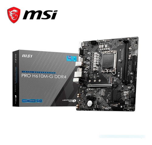 Placa Madre Msi Pro H610m-g Ddr4, Chipset H610, Lga1700