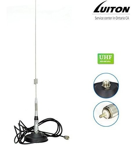 Luiton Antena De 27 Pulgadas Uhf (400 ~ 470 Mhz) Para Radios