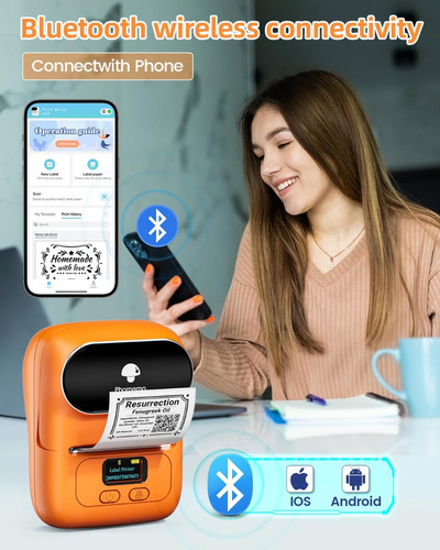 Impresora Térmica Portátil De Etiquetas Phomemo M110 Para Te