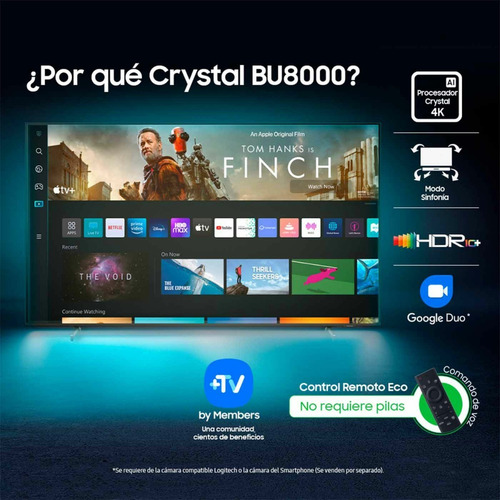 Imagen 9 de 10 de Televisor Samsung 2022 Un60bu8000 4k Uhd Led Smart Tv