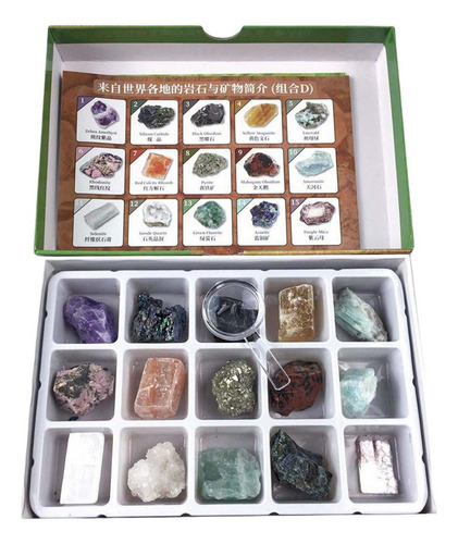 15 Piezas De Coleccion De Rocas Y Minerales, Information