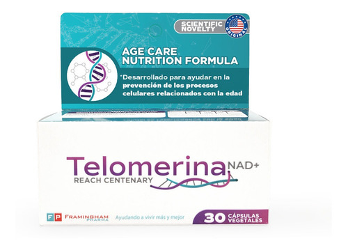 Suplemento Telomerina Nad+ 30 Cápsulas