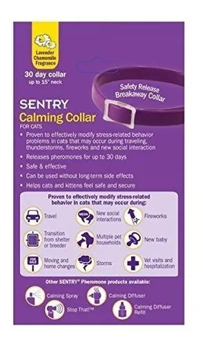 Sentry Calming Collar para gatos Pack 1 pack