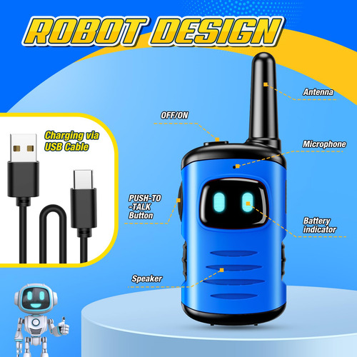 Walkie Talkies Radios Robot Niños Regalo Navidad 9