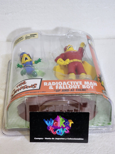 Los Simpons Hombre Radioactivo & Chico Átomo Mcfarlane (Usado)
