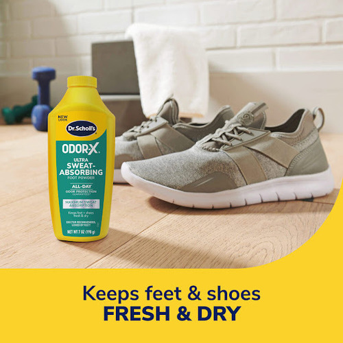 Dr Scholl´s Polvo Para Pies Ultra Adsorbente Odor-x X198g