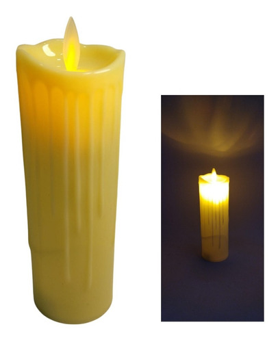 Luz Led Velas Veladora Eléctrica Luces Vela Wm808 X1 Mazugi