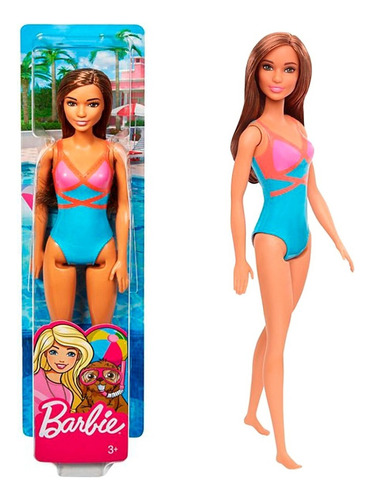 Muñeca Barbie Traje De Baño Playa Original Toy Pce Bigshop