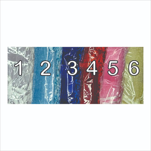 Bolsa Organza Tul 7x9cm 500u Souvenir Candy Regalo X Mayor Azul Bo7x9az