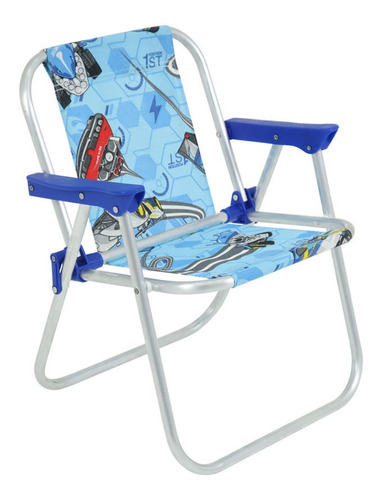 Cadeira Bel Infantil Alumínio Hot Wheels Azul 25202 Belfix