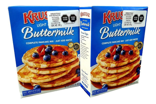 2 Pack Harina Para Hot Cakes Suero De Leche Krusteaz 907gr  