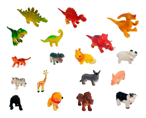 Animalitos Premium Pack X 18 Surtido  Granja-selva-dinos