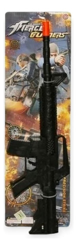 Ametralladora De Juguete Pistola Plastico Con Sonido 44cm