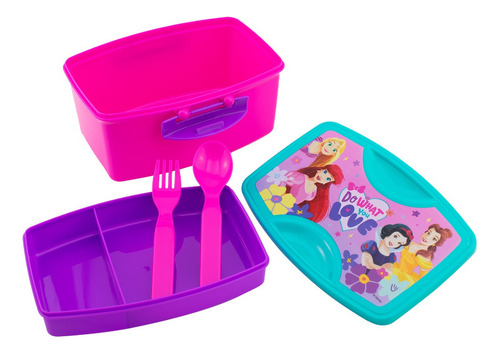 Contenedor Escolar Infantil Disney Princesas Sandwich Lunch