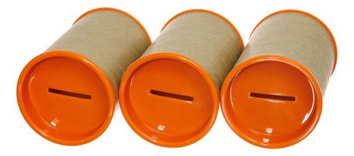 680 Cofrinhos Papelão 6x9,5cm Para Personalizar - Laranja Liso