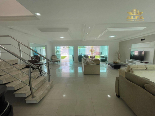 Imagem 2 de 30 de Mansão Na Praia Com 6 Suítes, Lazer Com Piscina, Sauna E Churrasqueira, 4 Vagas - Jardim Acapulco, Guarujá. - Ca0145