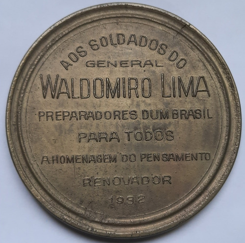 Medalha Revolução 1932 32 Waldomiro Lima Bronze Módulo Grand (Usado)