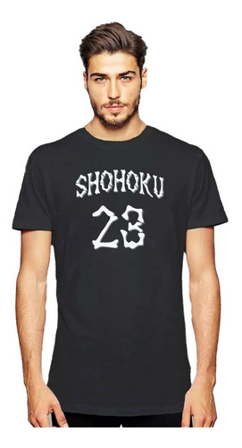 Polera Shohoku Skull Bones 23 Slamdunk Anime Basketball 