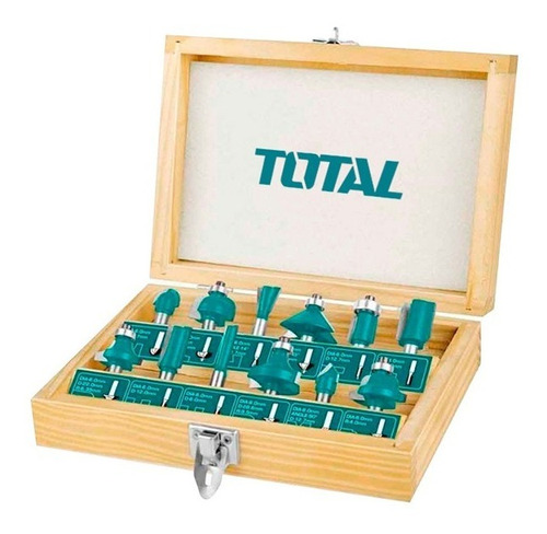 Imagen 4 de 6 de Ruteadora Fresadora 2200w Industrial Total + Set 12 Fresas