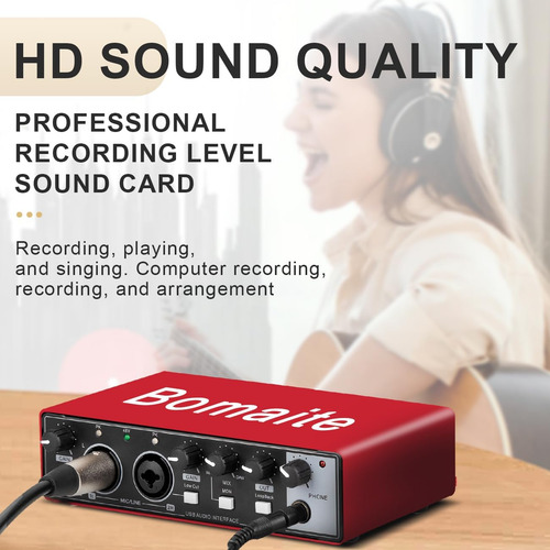 Interfaz De Audio Usb Mb28 Para Pc Y Mac: Guitarra Y Grabaci