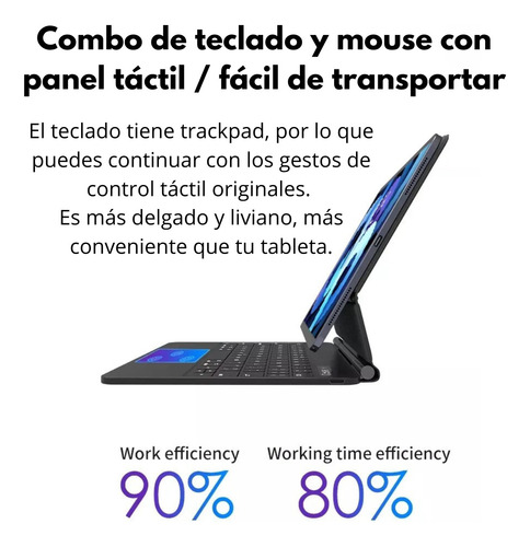 Funda Para iPad Pro 12.9 Con Teclado Bluetooth Case