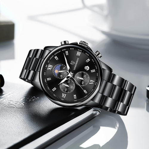 Aa Relojes For Hombre Lige Casual Acero Reloj Impermeable