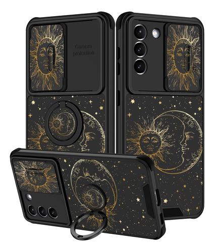 Goocrux Funda 2 1 Para Samsung Galaxy S21 Estrella Sol Luna