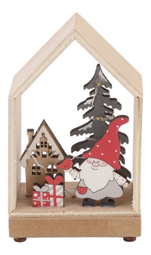 Adorno Navideño De Escritorio Para Decoración De Casas, Luz