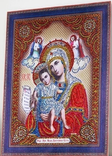 Puzzle 5d - Pintura Com Diamante - Santo 4 - 34x40 Cm