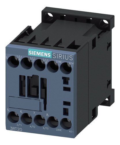 Contactor 3rt2016-1bb42 Siemens 9a 400v 4kw S00 Bob.24v 1nc