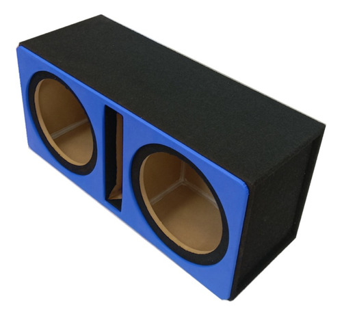 Cajón Para Subwoofer 8 Doble Porteado Antifaz Azul