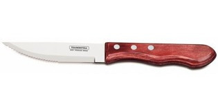 Cuchillo Asado 25cm. Jumbo Polywood Rojo Tramontina 21116/07