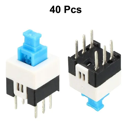 Interruptor Pulsador Táctil Uxcell De 7 Mm X 7 Mm Para Pcb,