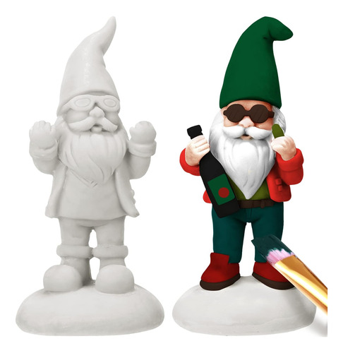 2 Gnomos Para Pintarte De Cerámica De Navidad Para Pintar Gn