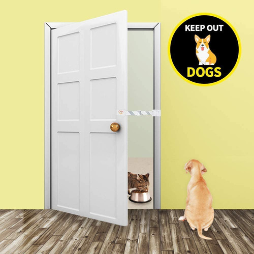 Ha Shi - Pestillo Ajustable Para Puerta De Gato, Soporte Par