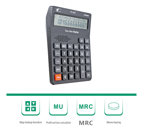 Calculadora De Escritorio De 12 Dígitos, Pantalla Lcd, Boton